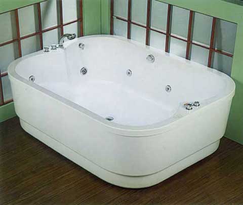 按摩浴缸GA1813A，長:1800，寬:1300，高:610